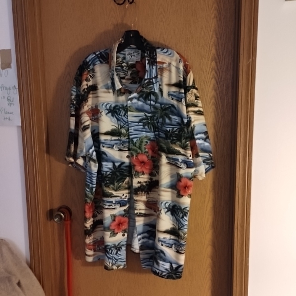 Big Dogs Men's Tropical Print Shirt Jacket